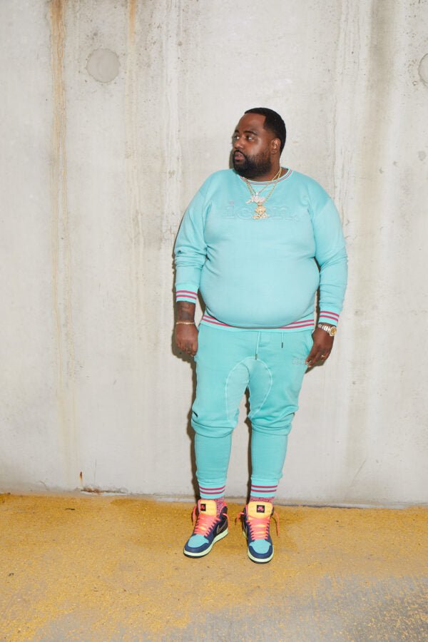 ICON Embossed Crew Neck Suit