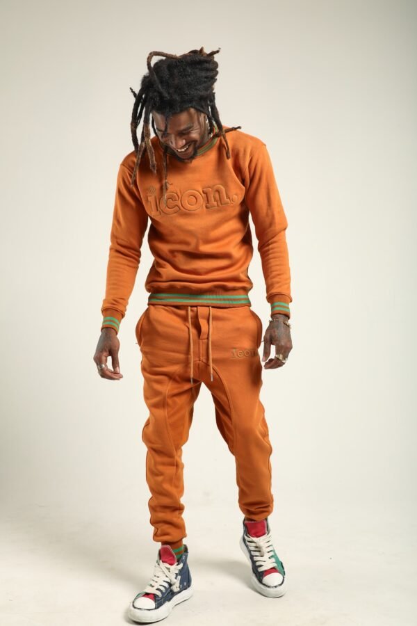 ICON Embossed Crew Neck Suit