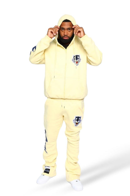 ICON Cream Signature Zip up Suit - Icon The Collection