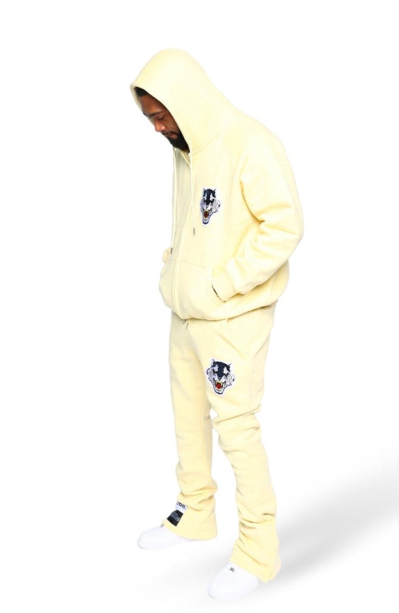 ICON Cream Signature Zip up Suit - Icon The Collection