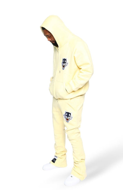 ICON Cream Signature Zip up Suit - Icon The Collection