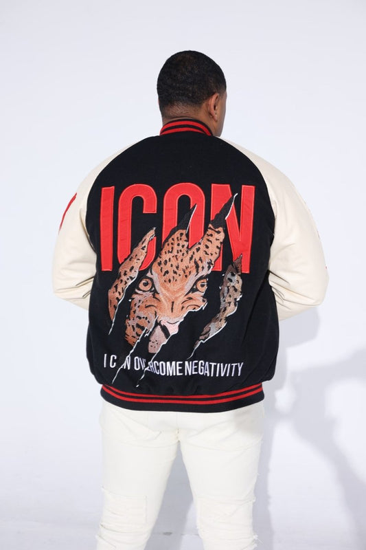 ICON Black & Red Claw Varsity - Icon The Collection